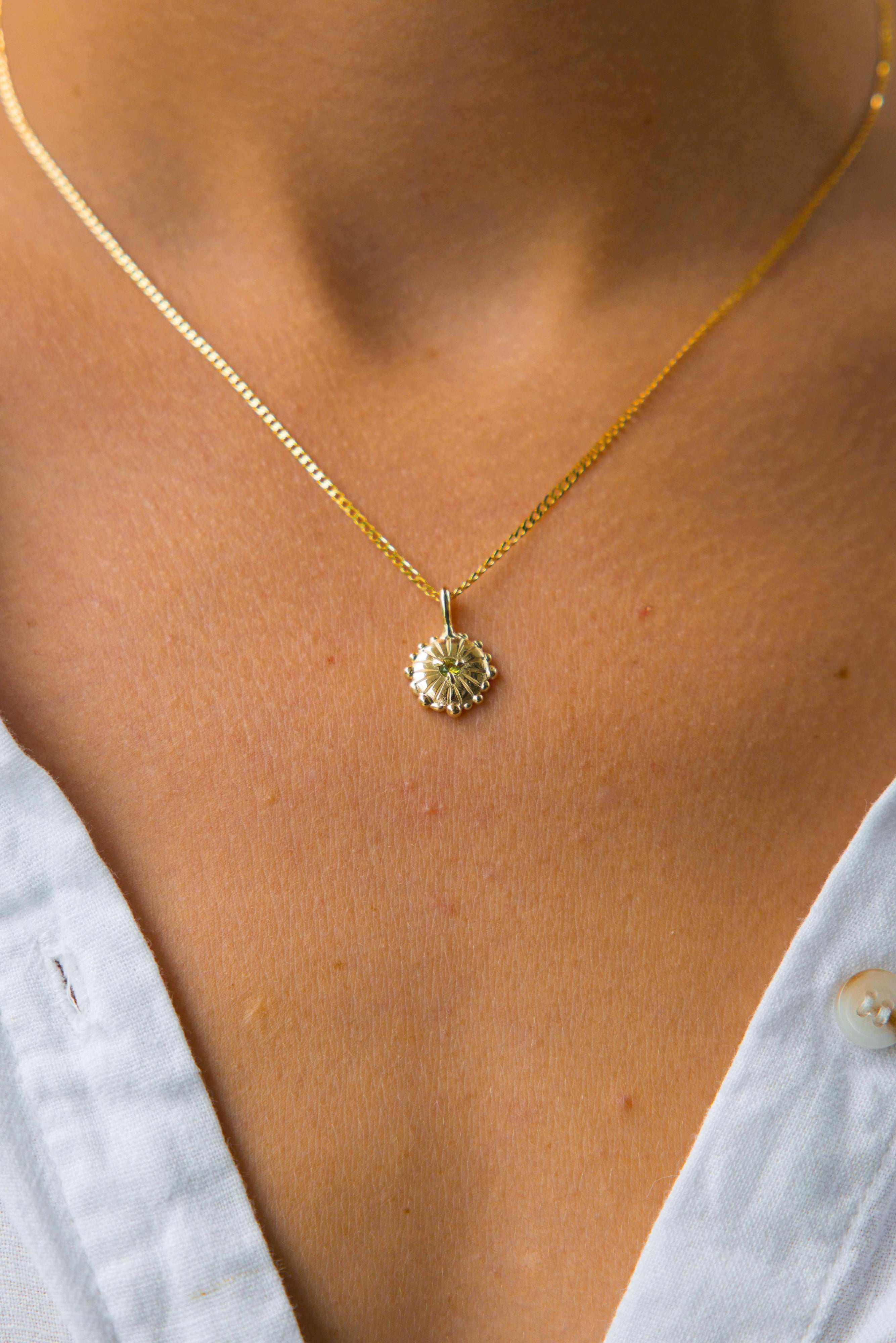 SAPPHIRE SUN NECKLACE - Neij Jewellery