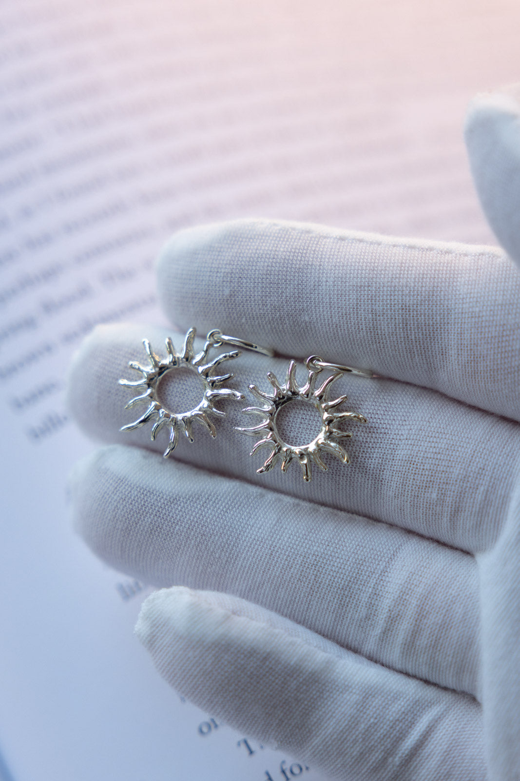 SOL SLEEPERS - SILVER - Neij Jewellery, Earrings