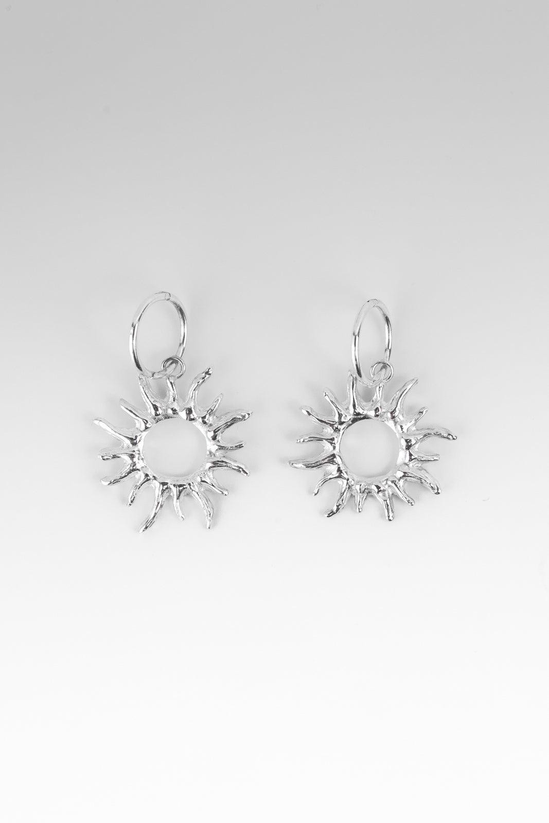 SOL SLEEPERS - SILVER - Neij Jewellery, Earrings