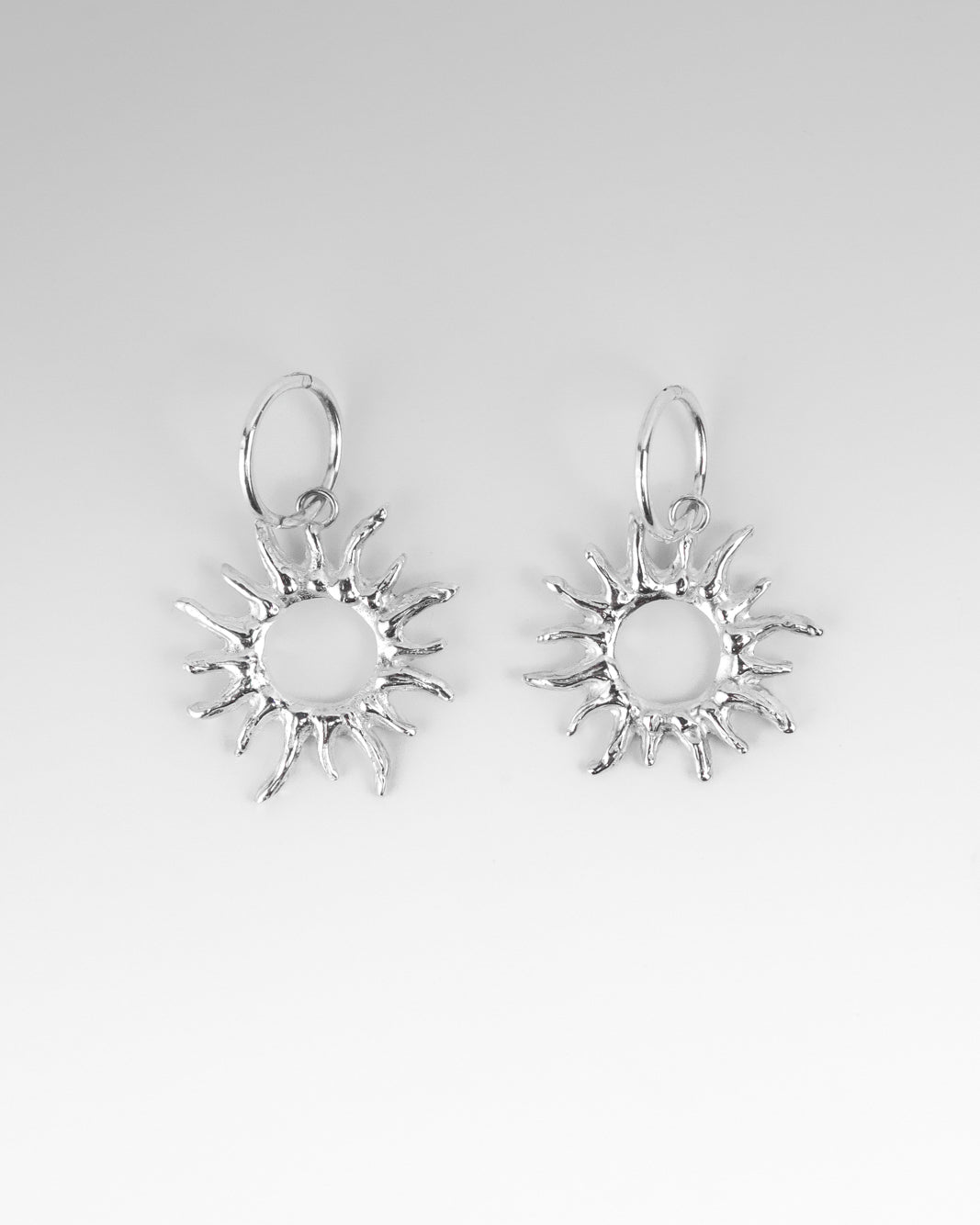 SOL SLEEPERS - SILVER - Neij Jewellery, Earrings