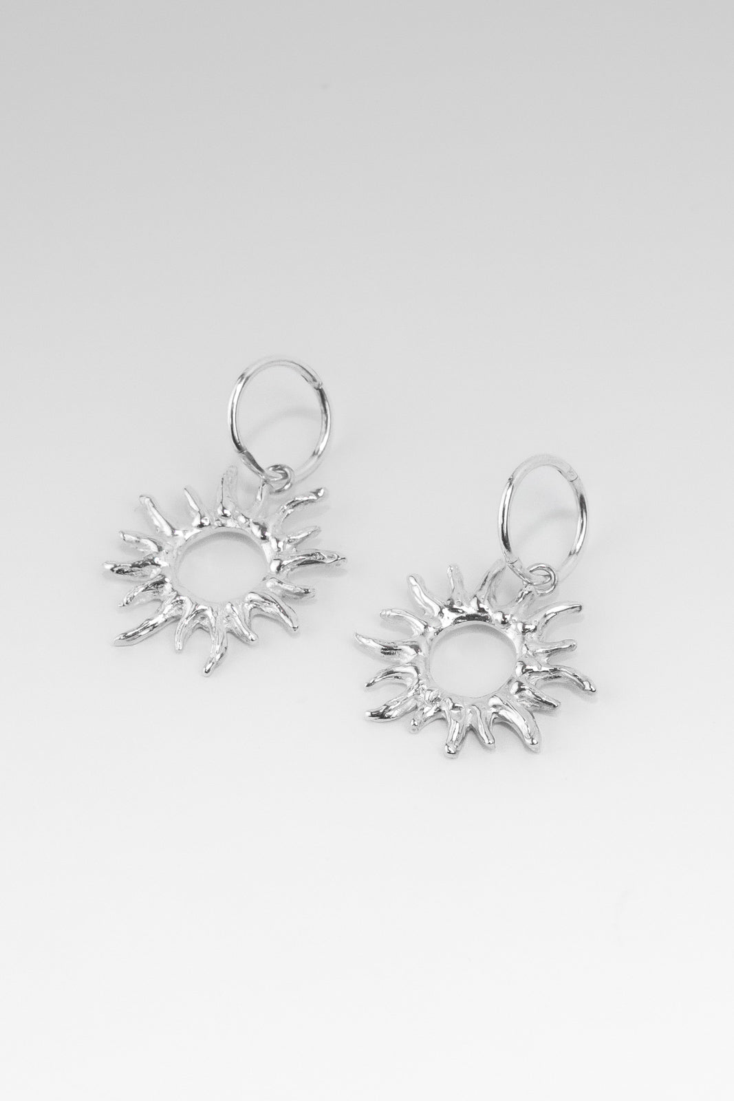 SOL SLEEPERS - SILVER - Neij Jewellery, Earrings