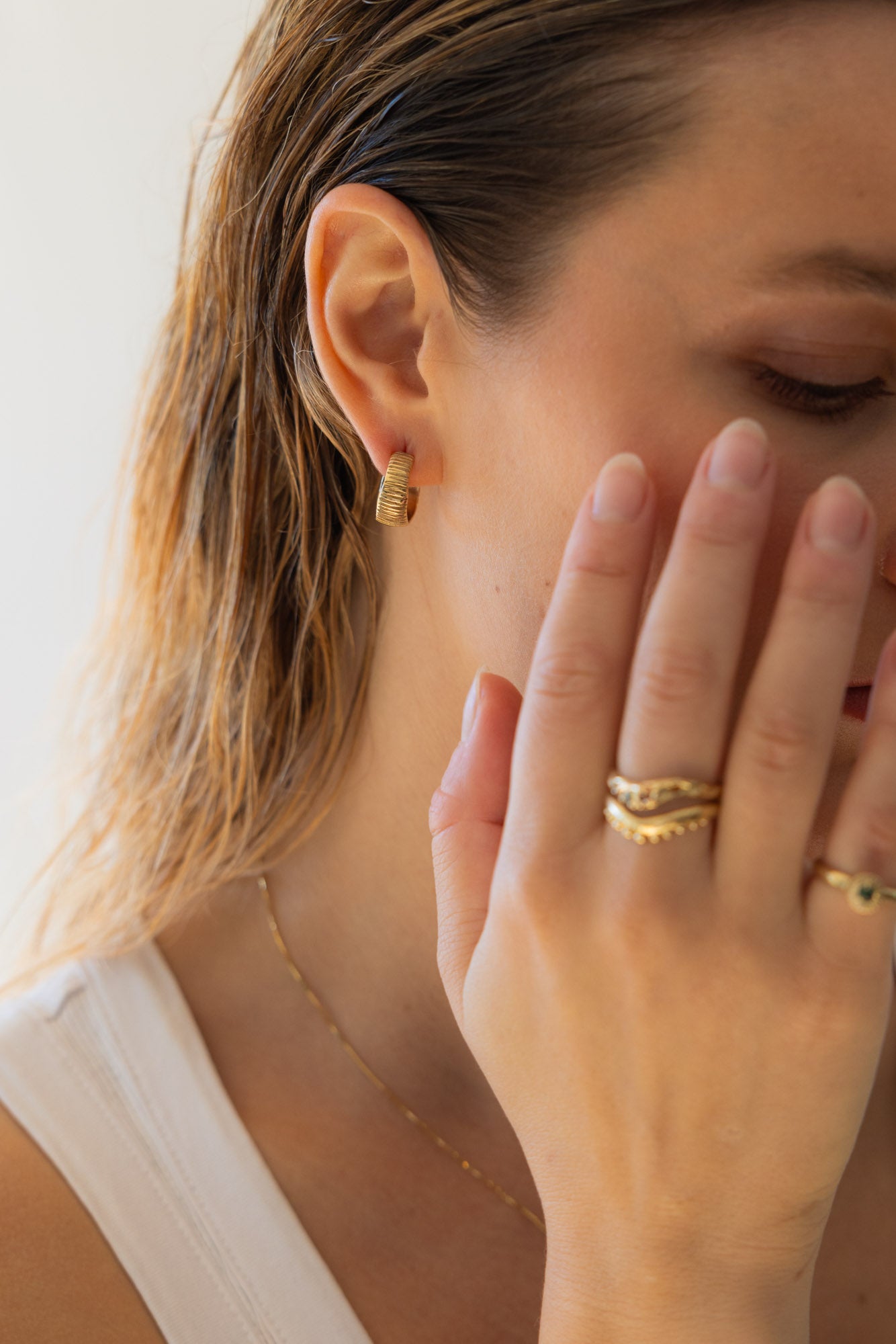 INGRID HOOPS | SOLID GOLD - Neij Jewellery, Earrings