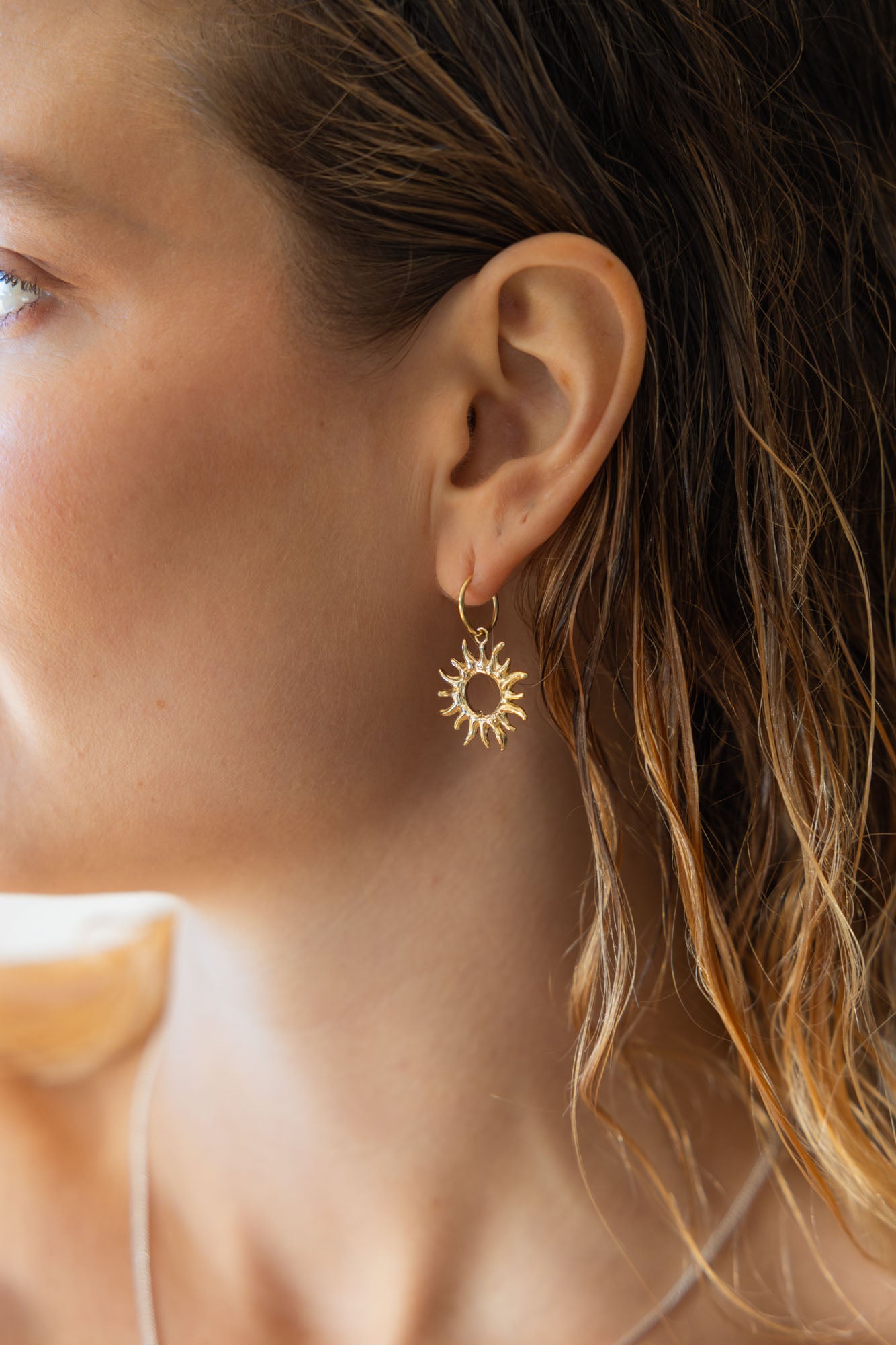 SOL SLEEPERS - GOLD - Neij Jewellery, Earrings