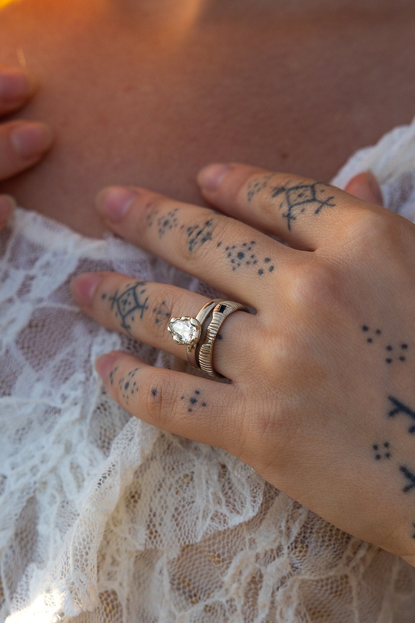 AERIS | WHITE GOLD - Neij Jewellery, Rings