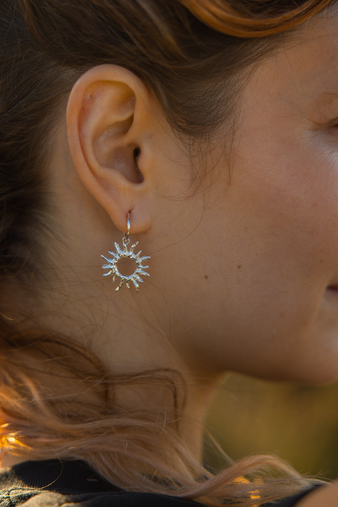 SOL SLEEPERS - SILVER - Neij Jewellery, Earrings