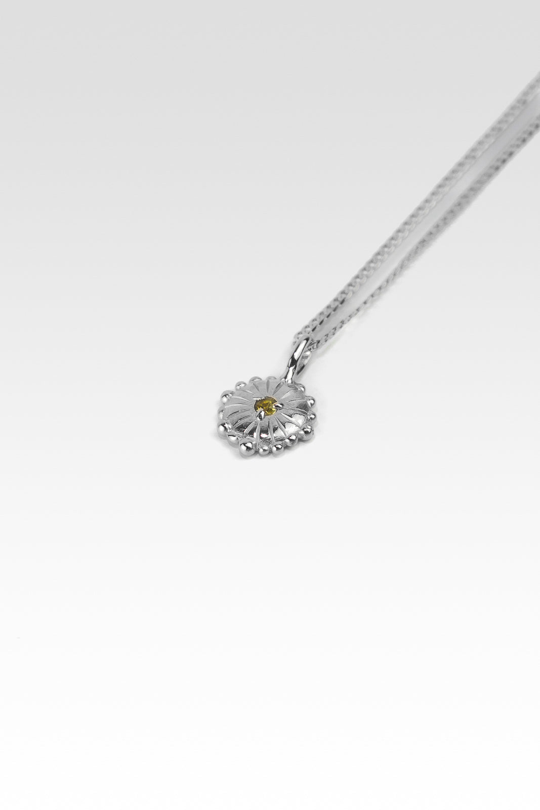 SAPPHIRE SUN NECKLACE | SILVER - Neij Jewellery, Necklaces