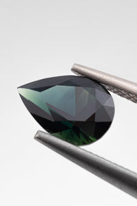 1.27ct DARK TEAL PEAR SAPPHIRE - Neij Jewellery, Gemstone