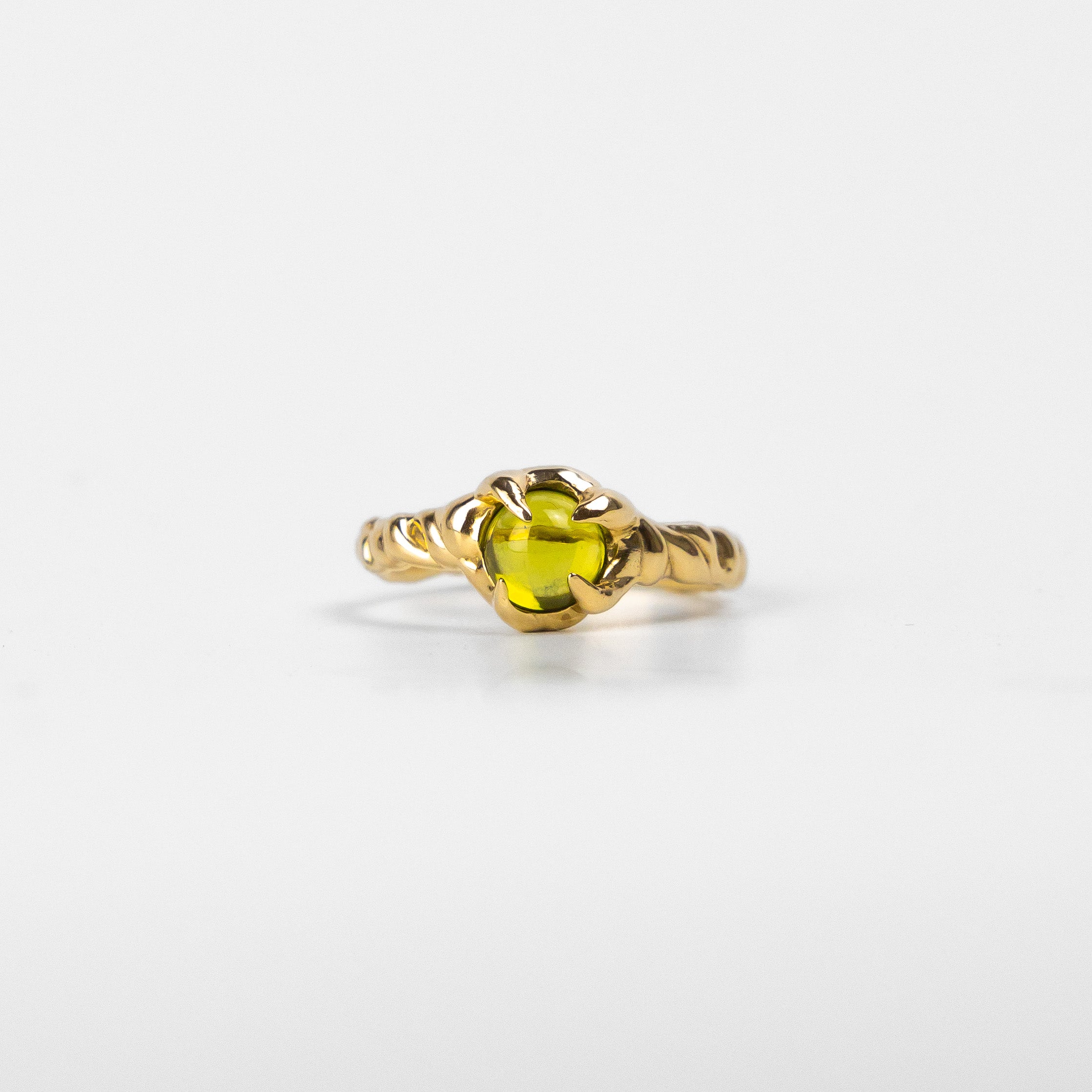 PERIDOT WAVE RING - Size M