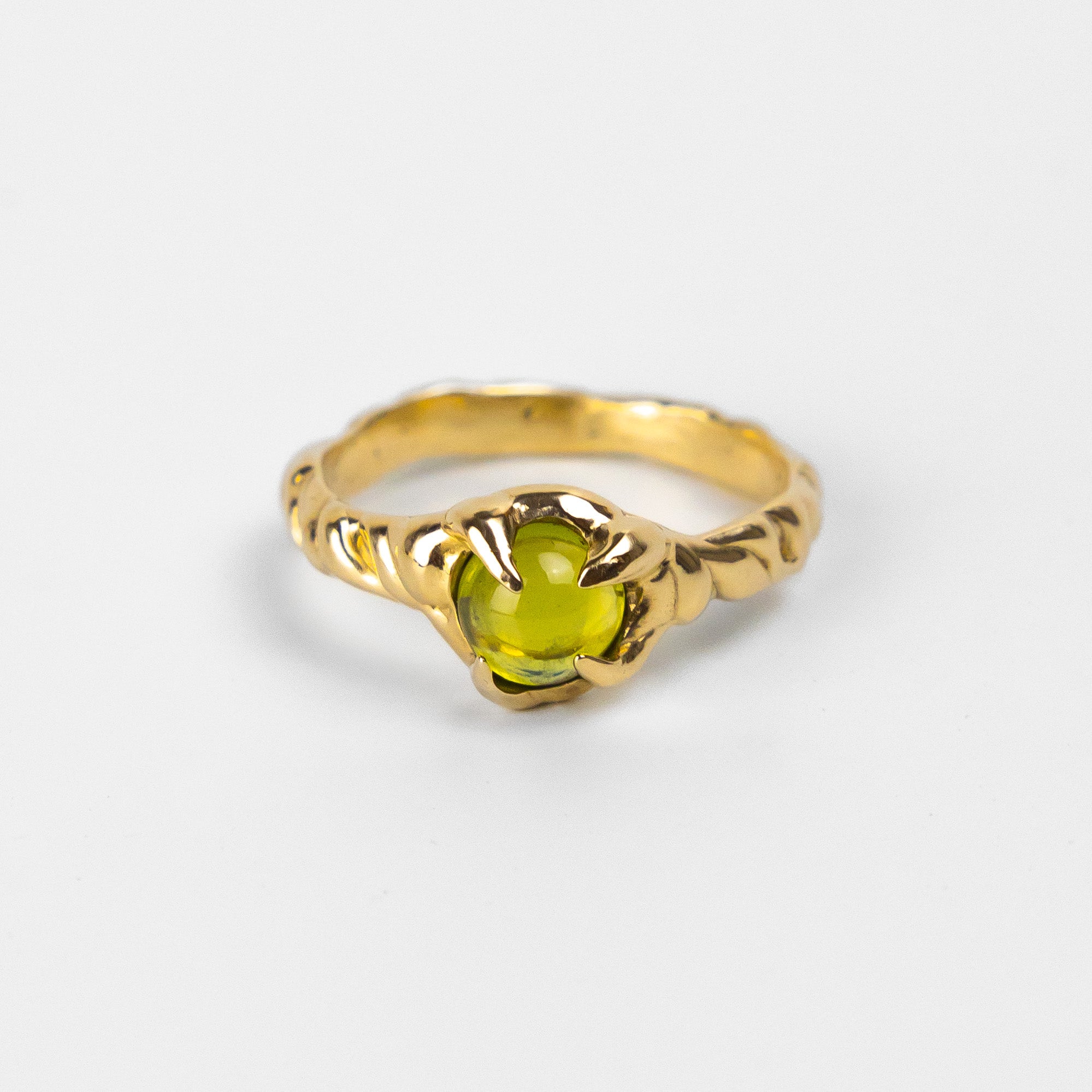 PERIDOT WAVE RING - Size M