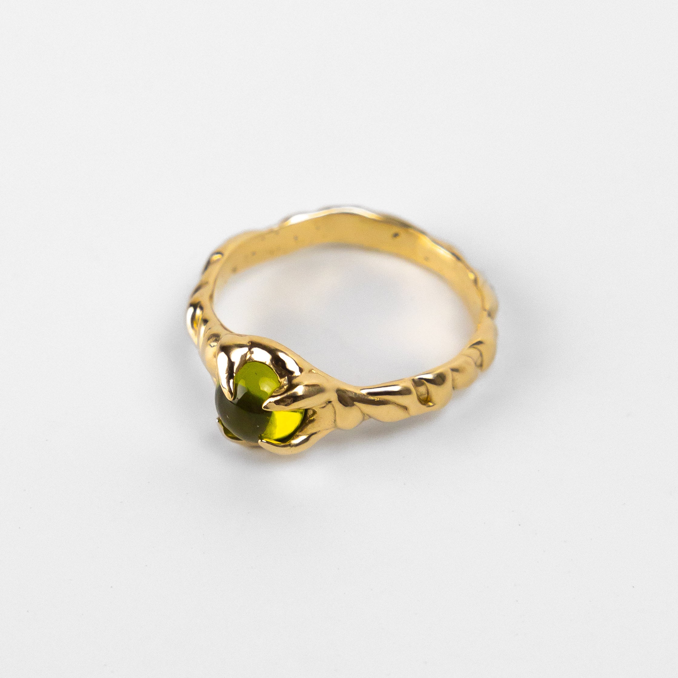 PERIDOT WAVE RING - Size M