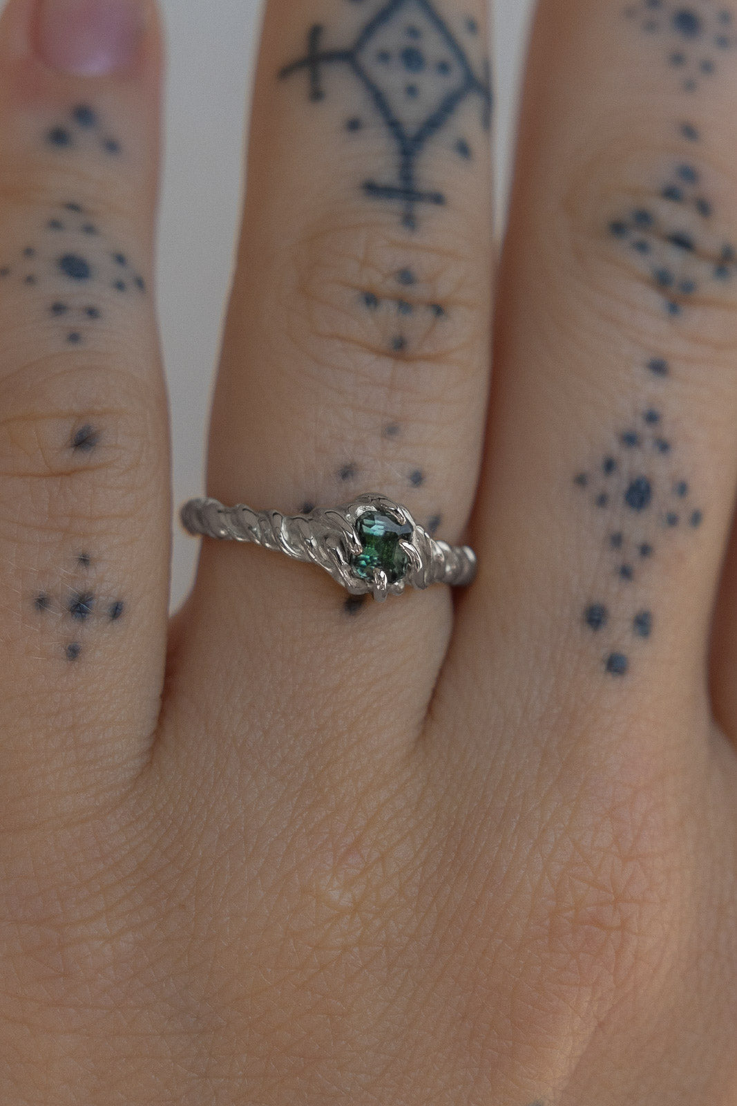 TOURMALINE WAVE RING | SILVER - Neij Jewellery, Rings