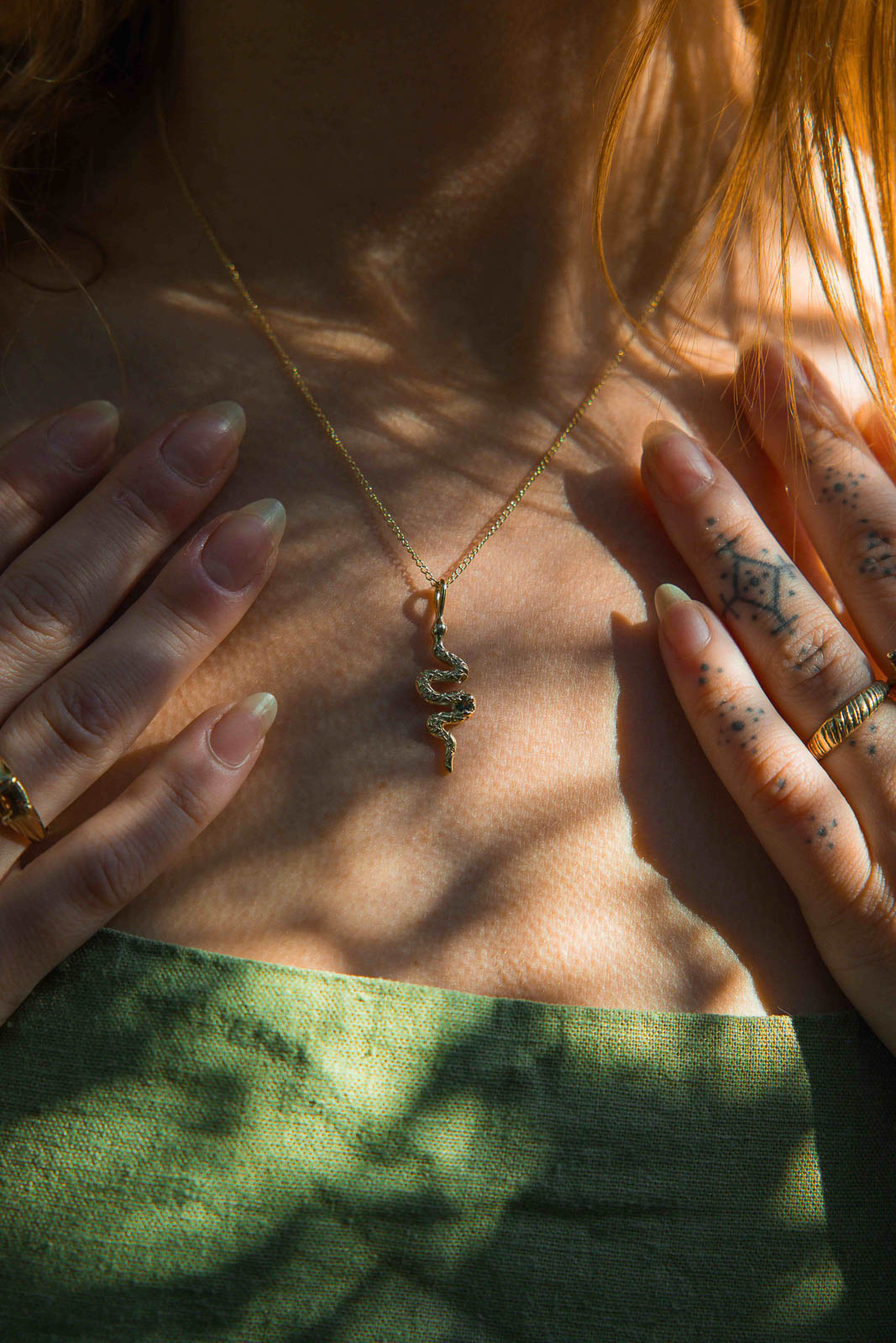 SERPENT NECKLACE | SOLID GOLD - Neij Jewellery, Necklaces