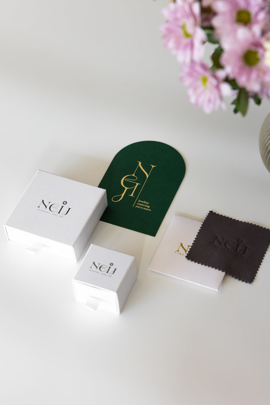 MISMATCH SAPPHIRE SLEEPERS - GOLD - Neij Jewellery, Earrings