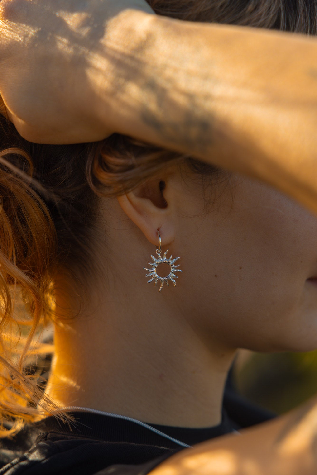 SOL SLEEPERS - SILVER - Neij Jewellery, Earrings