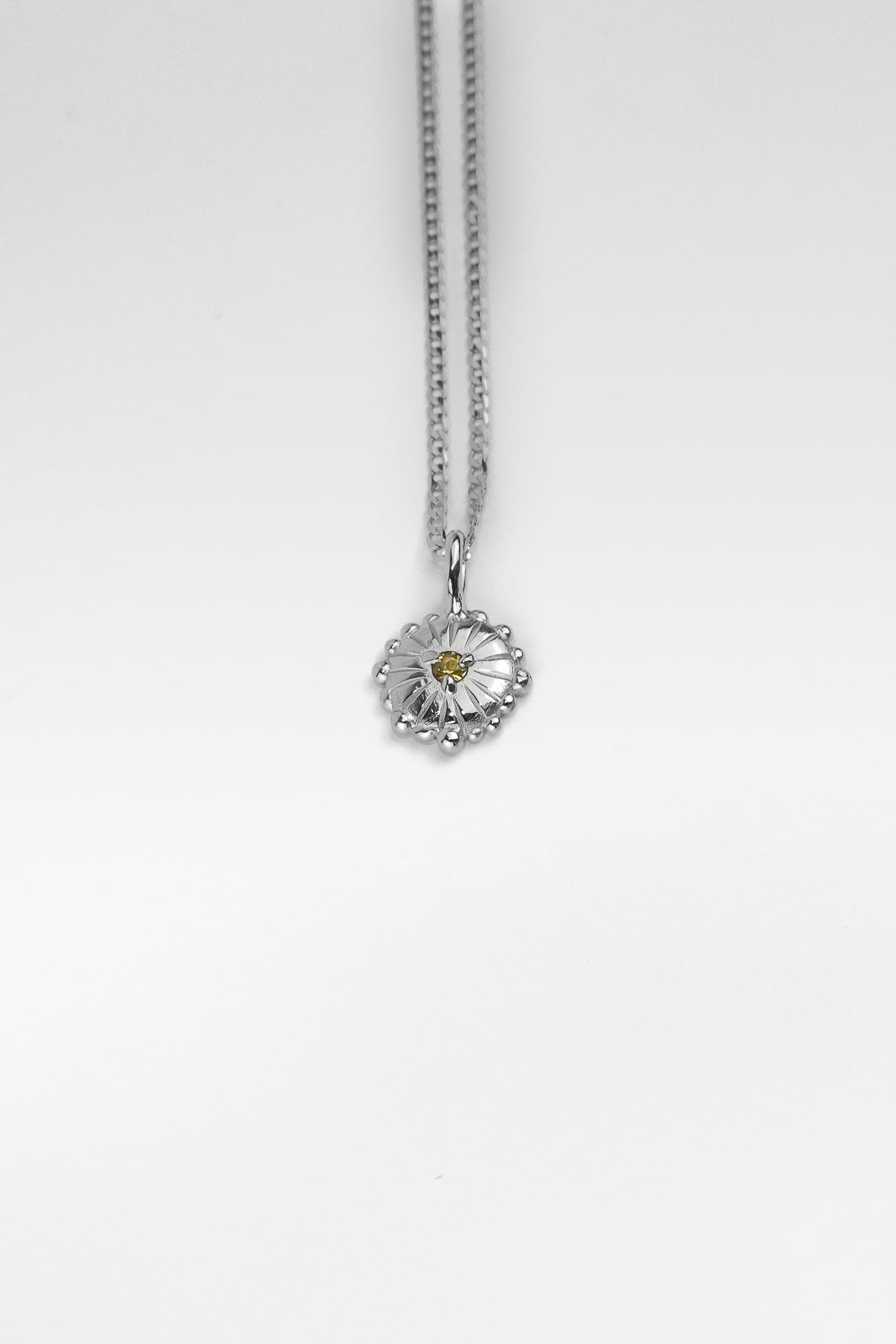 SAPPHIRE SUN NECKLACE | SILVER - Neij Jewellery, Necklaces