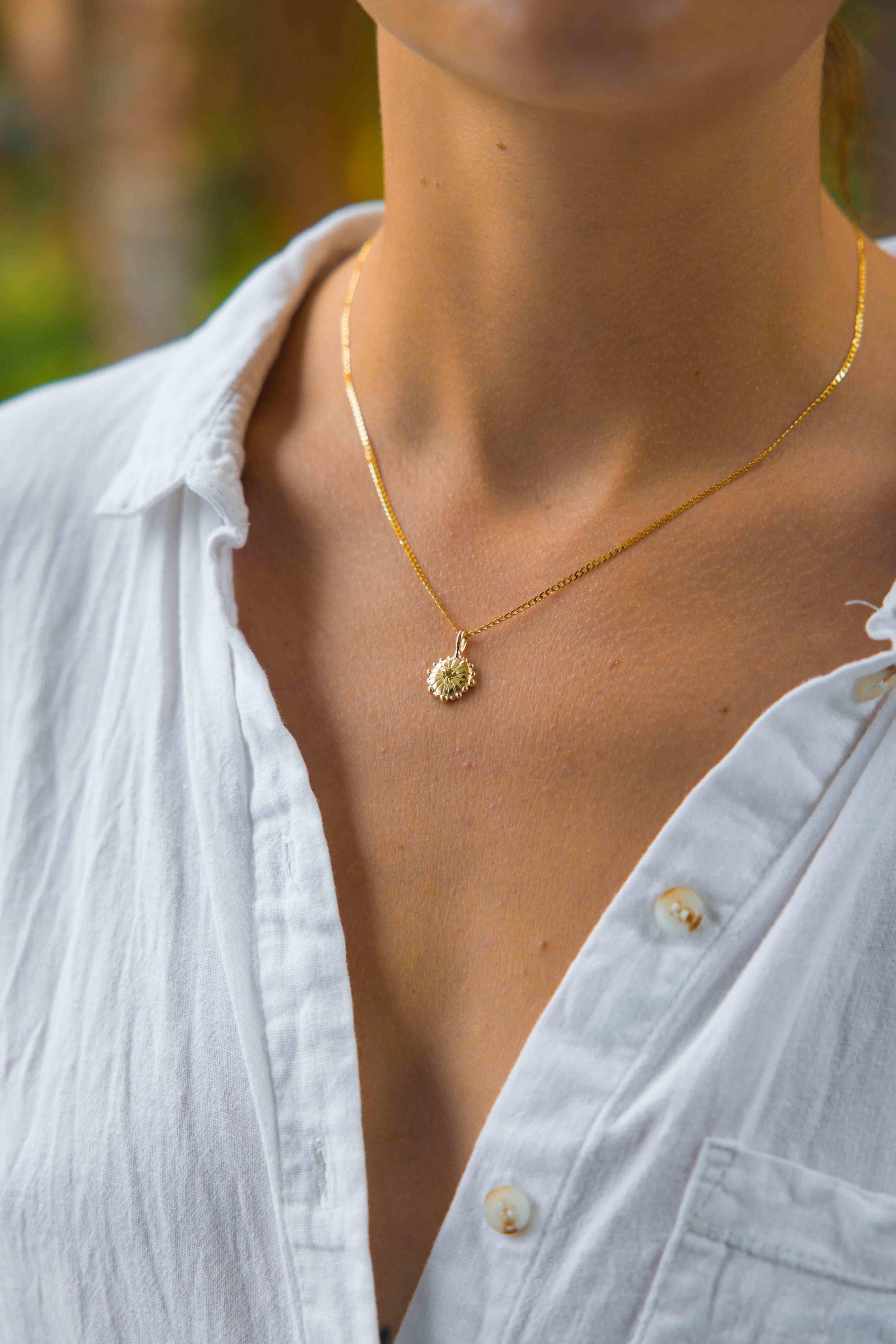 SAPPHIRE SUN NECKLACE - Neij Jewellery