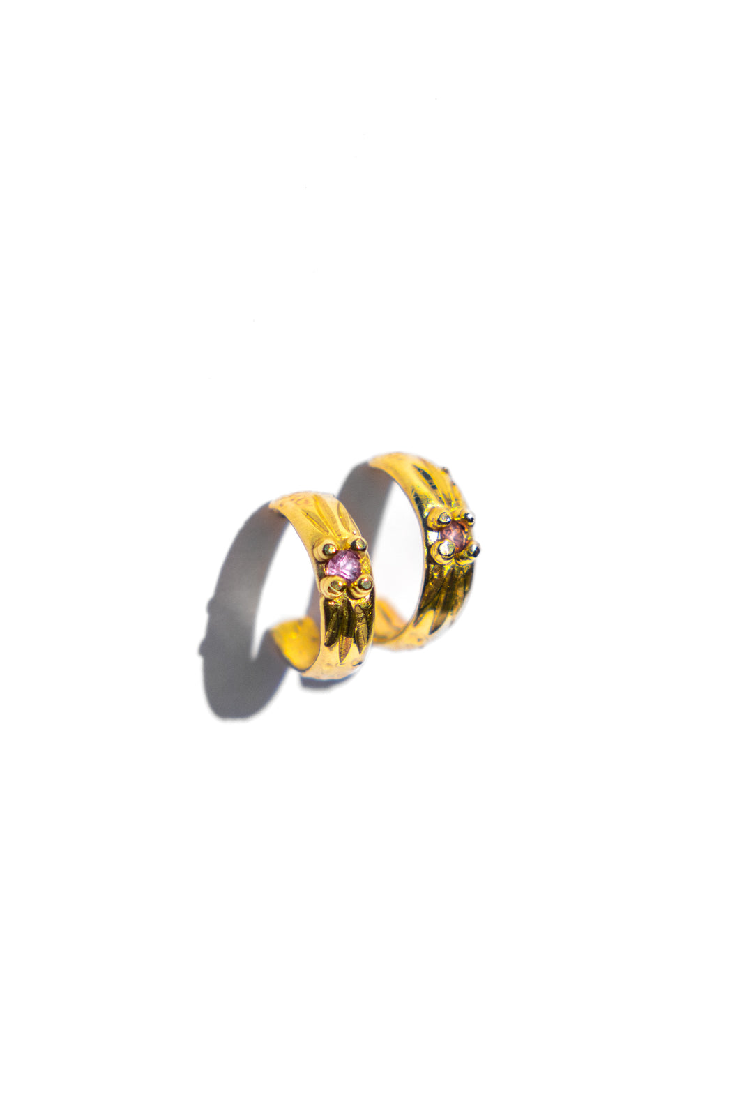 SAPPHIRE SUN HOOPS - Neij Jewellery